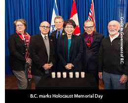 BC marks Holocaust Memorial Day